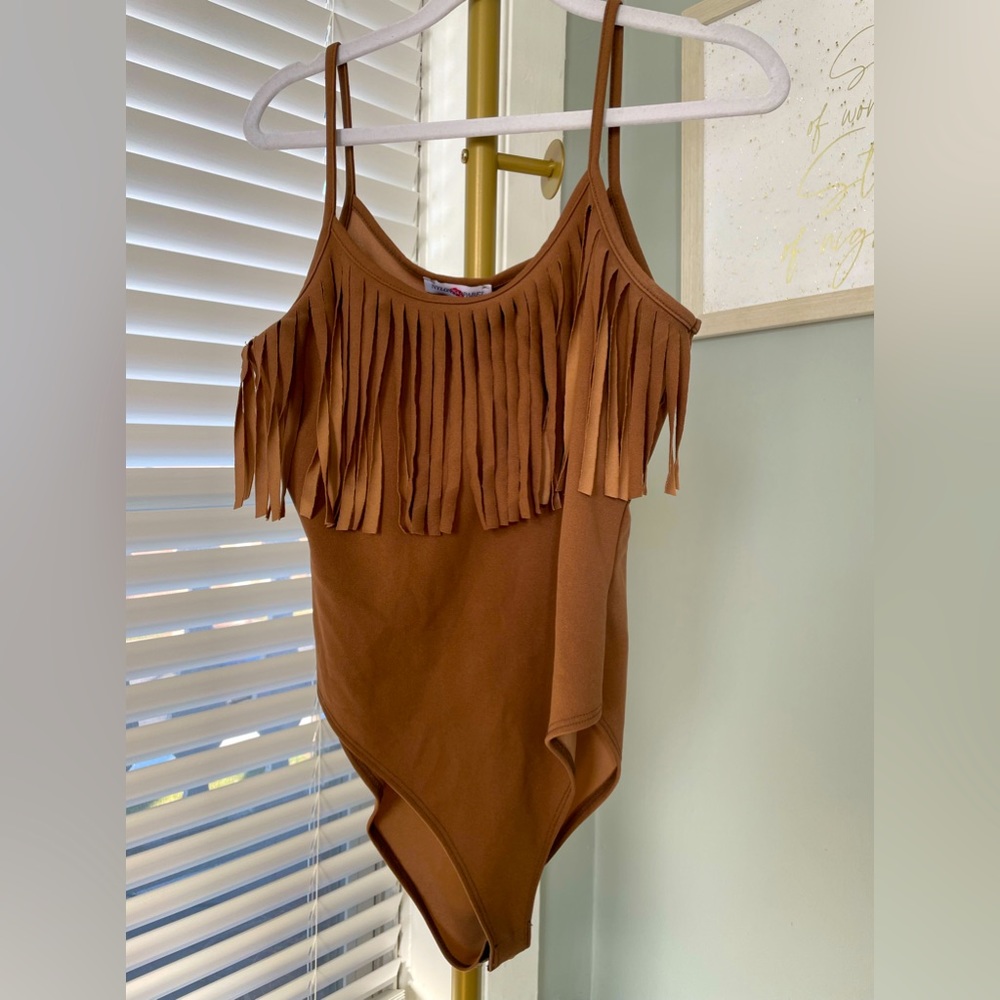 EUC size medium fringe bodysuit